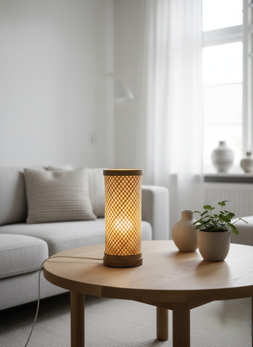 Bamboo Table Lamp | Natural Handcrafted Lighting for Modern Homes