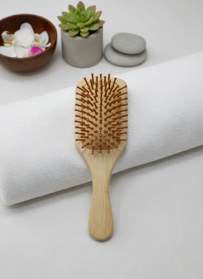 Bamboo Hair Brush | Natural & Eco-Friendly Hair Care