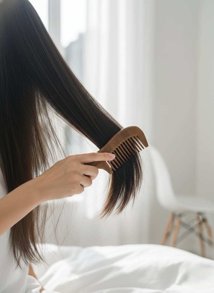 Sandalwood Comb | Natural Wooden Comb for Gentle Hair Care