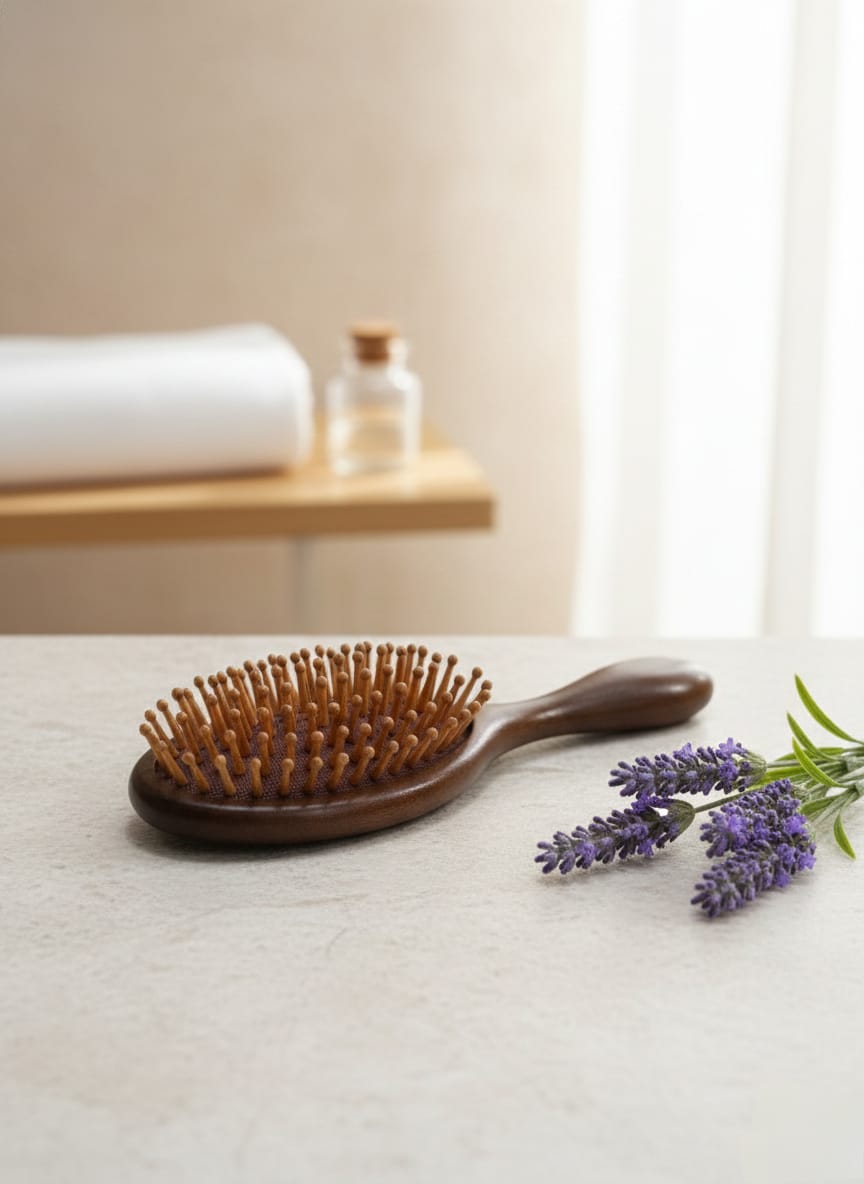 Sandalwood Hair Brush | Natural & Gentle Hair Care