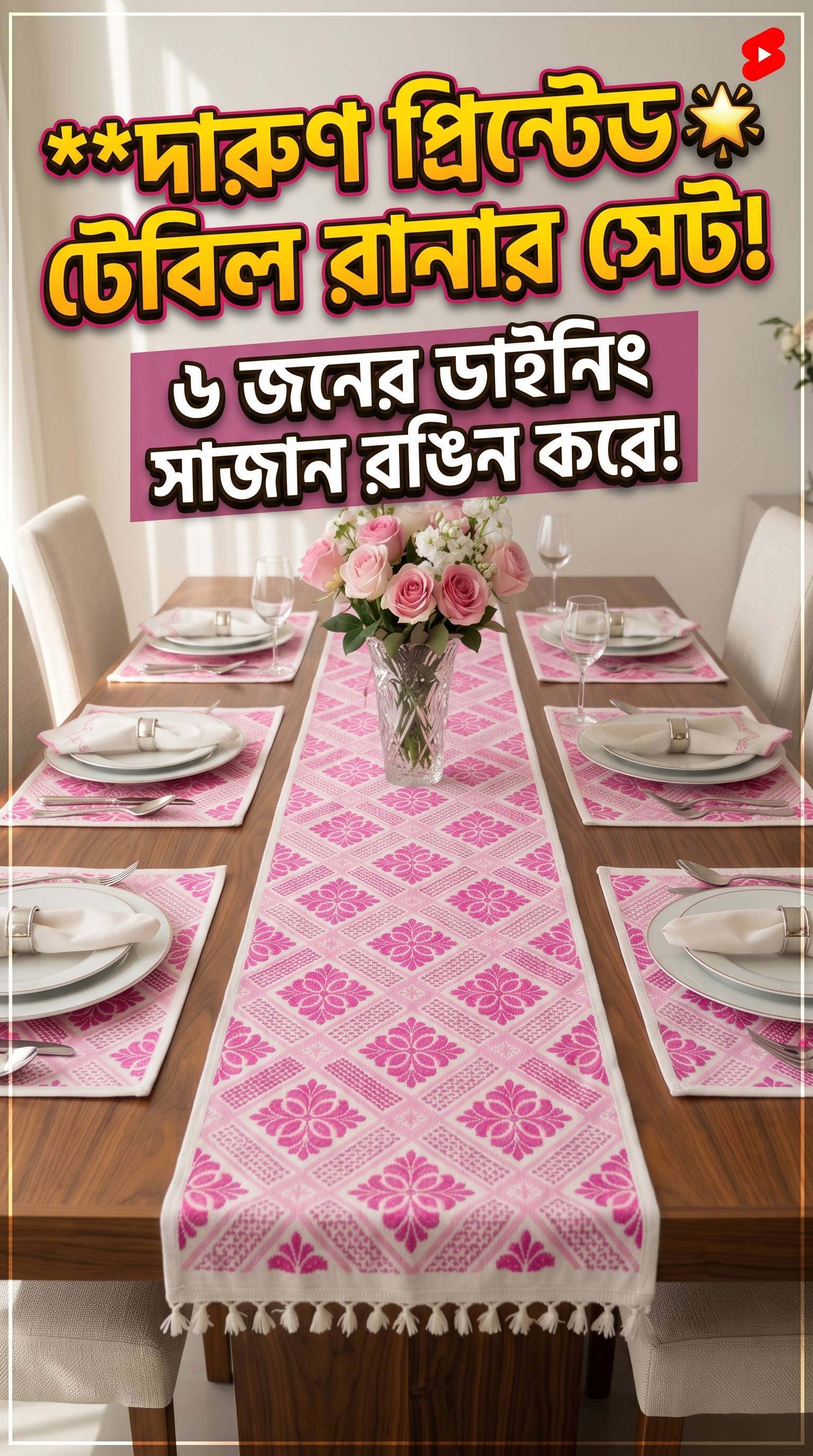 Luxury Shahi Table Runner Set